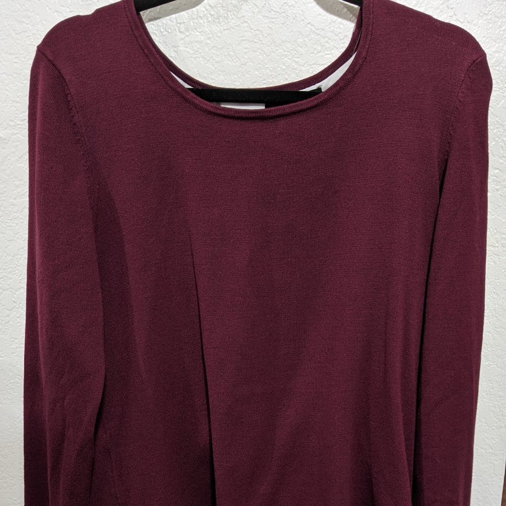 Sweater with Zippered Back